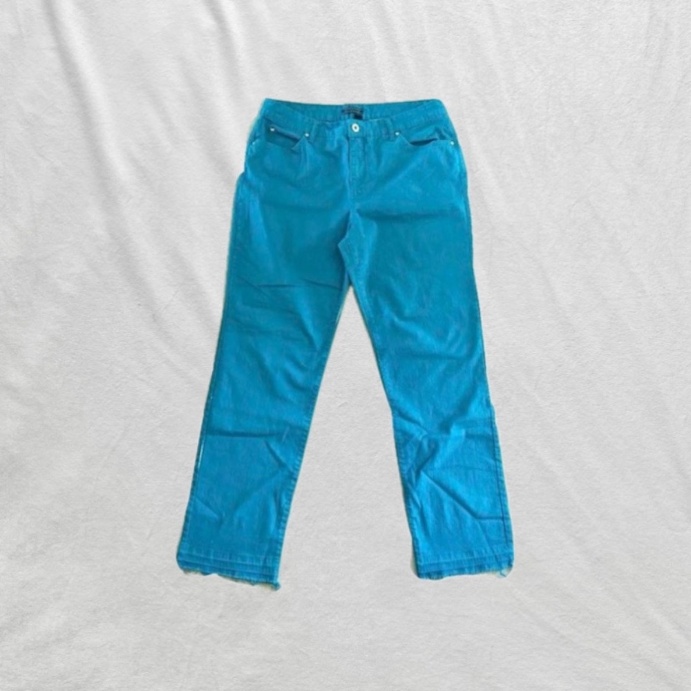 teal jeans like Zara pants